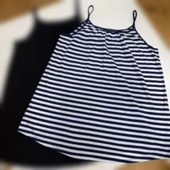 新品☆HEART MARKET キャミソール 2枚セット ボーダー 無地のサムネイル