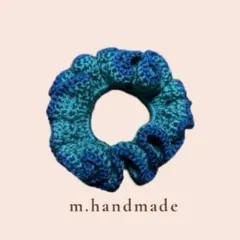 7. シュシュ ハンドメイド 韓国風 編み物 かぎ編み アクセサリー かぎ針編み