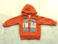 DIESEL オレンジ パーカー フード付き