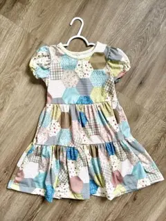 【一度着用】しまむら softcheese ワンピース 100ソフトチーズ