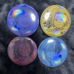 僕のヒーローアカデミア　ホログラム缶バッジ　書初め ver 轟焦凍&上鳴電気他