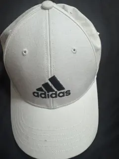 adidas BBALL CAP COT ホワイト/ブラック
