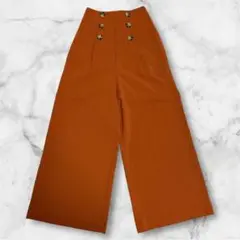 MURUA ムルア レディース ワイドパンツ オレンジ S