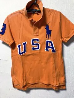 Polo by Ralph Lauren オレンジ ポロシャツ M150センチ
