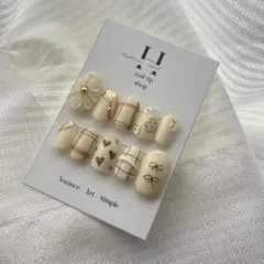 【サイズ変更】　淡色ネイル　ニュアンスネイル　お絵描きネイル