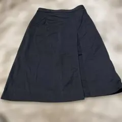 Dazy 黒のフレアスカート スリット入り ひざ丈 Mサイズ