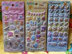 新品◎ポケモン プチプチシール 3枚セット