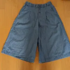 キッズ デニム ガウチョパンツ ハーフパンツ