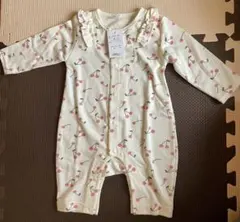 チェリー柄ロンパース 80cm