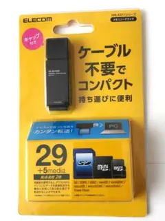 【新品　未開封】ELECOM カードリーダー SDカードmicroSDカード対応のサムネイル