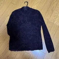 CECI CELA 花柄刺繍 長袖シャツ