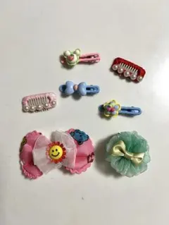 【わんちゃん用】ヘアアクセ＆バレッタ 7個セット