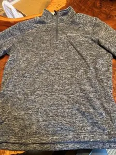 00'sエディーバウアー 杢グレー色ハーフジップフリースL