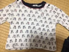 KUMIKYOKUの長袖シャツ、ロンパース型オーバーオール、