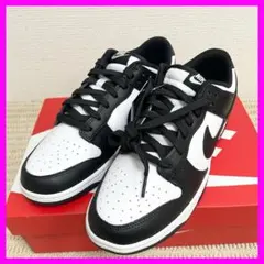 【未使用】ナイキ ダンク LOW レトロ スニーカー 白 黒