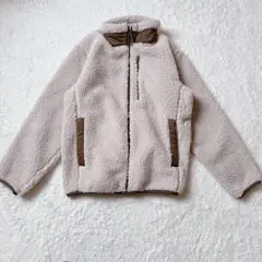 【美品】UNIQLO　ユニクロ　防風アウターフリースジャケット　XS　ベージュ