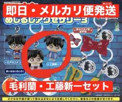 名探偵コナン　めじるしチャームガチャ　毛利蘭・工藤新一セット