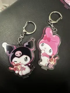 宇佐美　マイメロ　クロミ　コラボキーホルダー