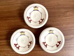 赤膚焼 大塩昭山 奈良絵銘々皿 3枚(14.2cm)