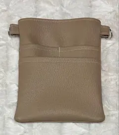 ナースポーチ・作業用ポーチ・オーガナイザー（ハンドメイド） 合皮・濃いベージュ