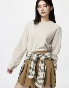 UNIQLO ユニクロ ソフトニットフリースVネックT