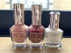 CANMAKE カラフルネイルズ　ネイルカラー　3本セット　まとめ売り