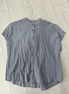無印良品　レディース　フレンチスリーブブラウス　オーガニックコットン