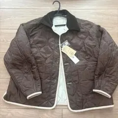 Mサイズ　コールカラーキルトジャケット　アイボリー