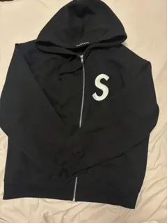 supreme SLogo Zip Up Hooded 黒 Lサイズ