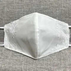 M7☆パープルグレー☆チュール☆お花＆リボン刺繍レース☆ハンドメイド