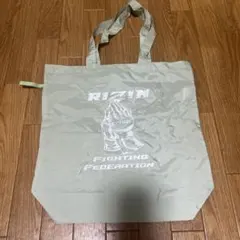 RIZIN トートバッグ ライトグリーン　エコバッグ