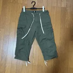 ILLS オリーブ カーゴパンツ ドローストリング付き
