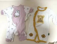 女の子バースデイ　ロンパース 60-70センチ