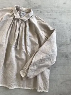 YAECA CANVAS DESIGN ギャザーブラウスのサムネイル