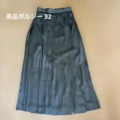 美品Ballisey カーキ プリーツロングスカート32のサムネイル