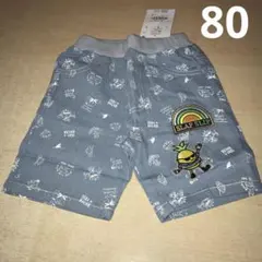 新品　SLAP SLIP 総柄　サマーデニム　ショートパンツ　80のサムネイル