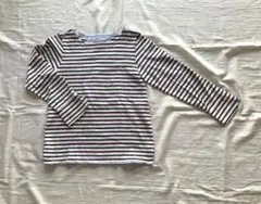 2色のストライプカットソー