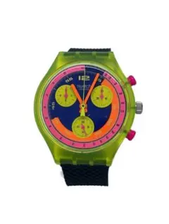 希少 Swatch イエローレーサー 腕時計 ストレンジャーシングス MAX着 希少 Swatch イエローレーサー 腕時計 ストレンジャーシングス MAX着