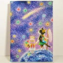 降り注ぐ金色の光】,天使,angel,空,青空,光,ブルー,青,青い鳥,抽象画