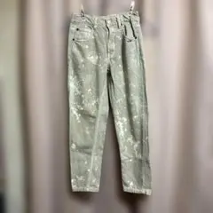 ZARAキッズ デニムパンツ　9/134サイズ　ダメージ加工　ベージュ