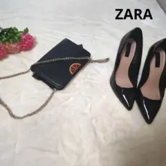 【人気☆ZARA TRF　かわいい☆】黒　果物　ショルダーバッグ　レディースのサムネイル