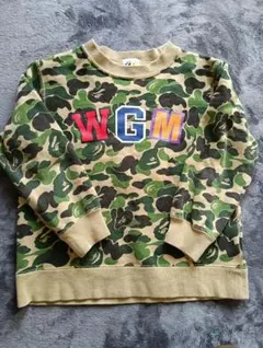 エイプ　bape kids マイロ　カモフラージュ　シャーク　トレーナー　ape