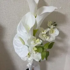 前撮り　造花　ウェディングブーケ