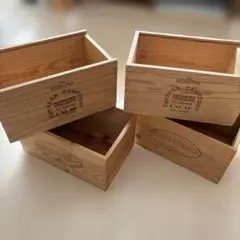 VALRHONA 木製木箱 4個セット