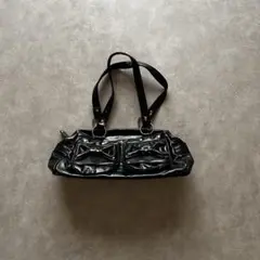 archive grunge shoulder bag y2k black