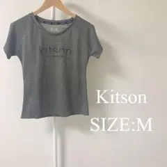 【美品】 Kitson レディース 半袖 Tシャツ プリント グレー シンプルのサムネイル