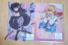 きゃらっとくじ　その着せ替え人形は恋をする　喜多川海夢　A3クリアポスター　2点