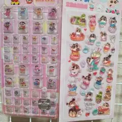 クレヨンしんちゃん 　　タイルシール　ボンボンシール2枚セット