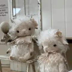 優しい羊ちゃん アーティストベア テディベア 海外作家様 ハンドメイド