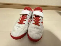 ASICS トレーニングシューズ 白/赤　22.5